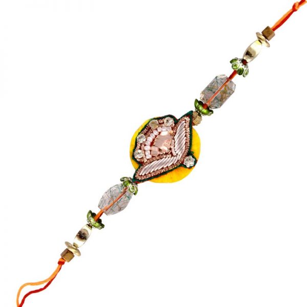 Zardosi Diamond Work Fashionable Rakhi