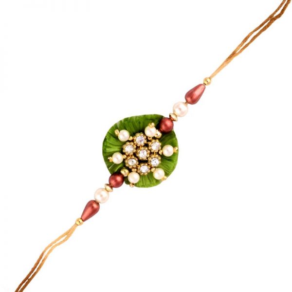 Silk Base Designer Fashionable Rakhi