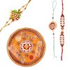 Eye-catching Pooja Thali for Rakhi Celebration