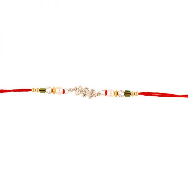 Sparkling Silver Rakhi