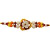 Flowery Kundan Designer Rakhi