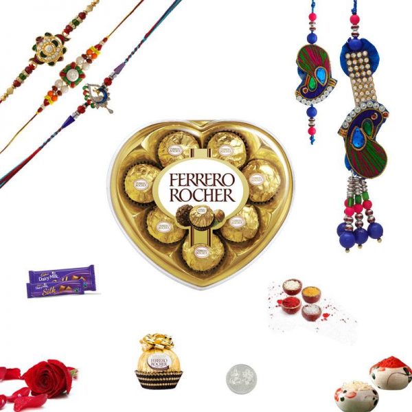 Traditional Feast Chocolate Rakhi Hamper