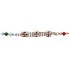 Holy Swastik Designer Silver Rakhi